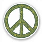 Sticker Signe de paix vert (Recto)