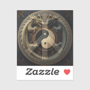 Sticker Signe de paix Yin Yang