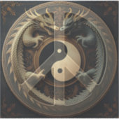 Sticker Signe de paix Yin Yang (Recto)