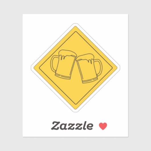 STICKER SIGNE DES AMATEURS DE BIÈRE (Feuille)