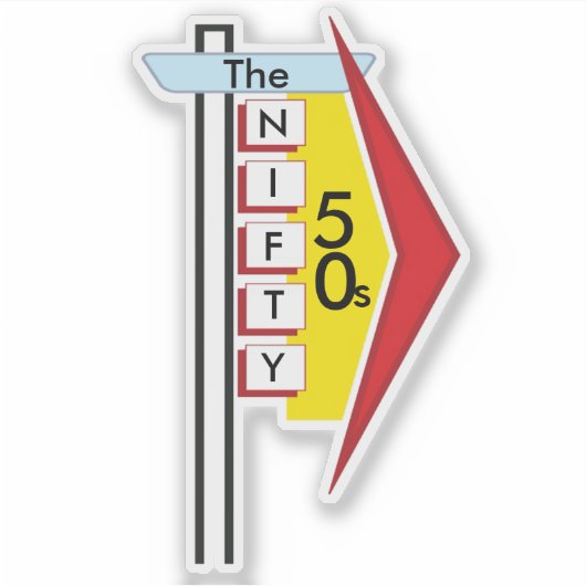 Sticker SIGNE Diner les années 50 3 (Devant)