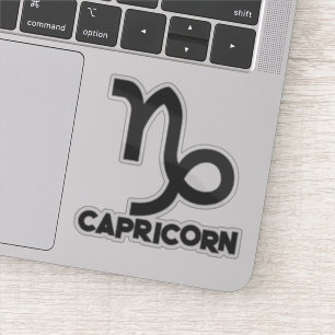 Sticker Signe du zodiaque Capricorne Gras Horoscope Texte