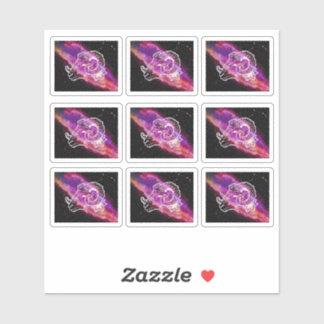 Sticker Signe du zodiaque constellation de la galaxie Béli