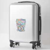 Sticker Signe du zodiaque licorne Kawaii Vector Design_1 (Sur valise)