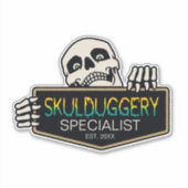 Sticker Signe Halloween Skulduggery Specialist ID856 (Devant)
