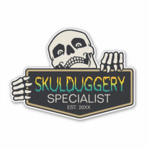 Sticker Signe Halloween Skulduggery Specialist ID856