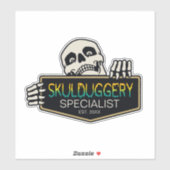 Sticker Signe Halloween Skulduggery Specialist ID856 (Feuille)
