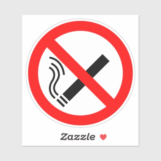 Sticker Signe NO Smoking - Signal UK (Feuille)
