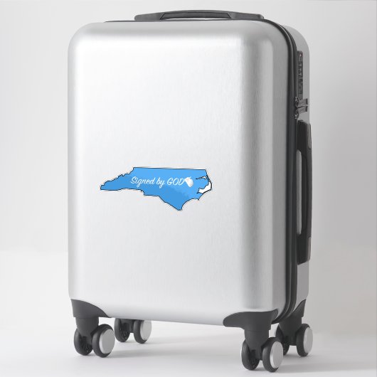 Sticker Signé par Dieu (Sur valise)