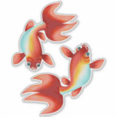 Sticker SIGNE Zodiaque Koi Fish Pisces (Devant)