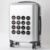 Sticker “Signed with Love – ASL ILY” (Sur valise)