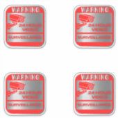 Sticker Signes de surveillance vidéo, avertissement (Devant)