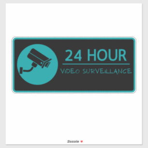 Sticker Signes de surveillance vidéo, avertissement