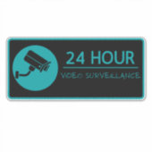 Sticker Signes de surveillance vidéo, avertissement (Devant)