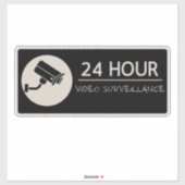 Sticker Signes de surveillance vidéo, avertissement (Feuille)