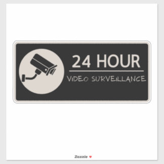 Sticker Signes de surveillance vidéo, avertissement