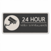 Sticker Signes de surveillance vidéo, avertissement (Devant)