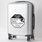 Sticker Signes de surveillance vidéo, Sécurité CCTV des en (Sur valise)