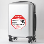 Sticker Signes de surveillance vidéo, Sécurité CCTV des en (Sur valise)