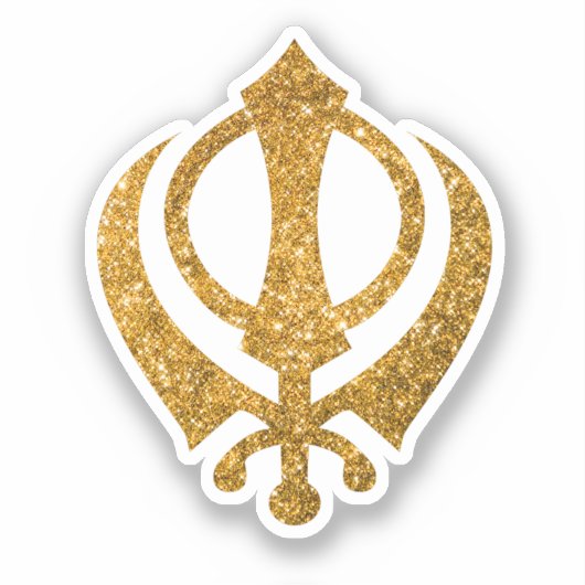 Sticker Sikh Khanda "Sans peur et libre" (Recto)
