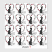 Sticker S'il vous plaît Adoptez Ne pas Acheter ! | Blanc o (Feuille)