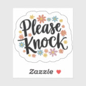 Sticker S'Il Vous Plaît Frapper (Feuille)