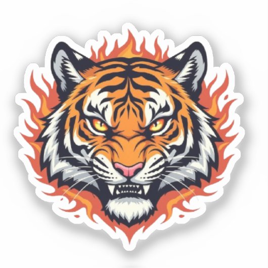 Sticker Silent Tiger – Precision and Power (Recto)