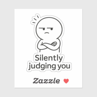 Sticker Silently Judging You - Sarcastic Expression