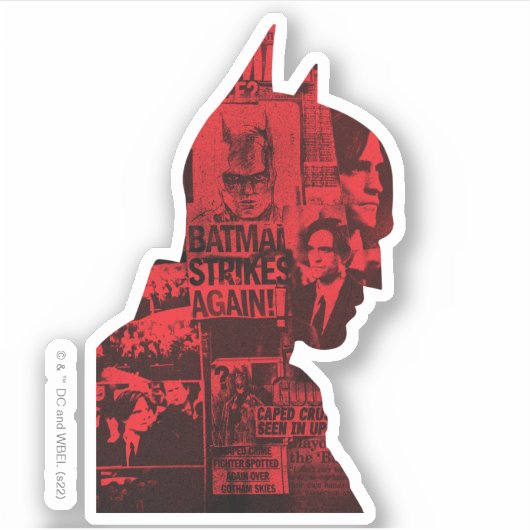 Sticker Silhouette de Batman (Devant)