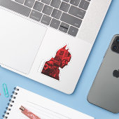 Sticker Silhouette de Batman (Ordinateur portable avec iPhone)