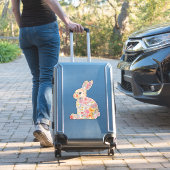 Sticker Silhouette de Bunny Floral (Valise Insitu)