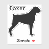 Silhouette de chien de boxe avec oreilles de disqu
