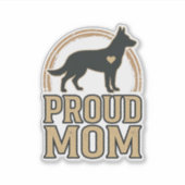 Sticker Silhouette de chien de mère fière Design vectoriel (Devant)
