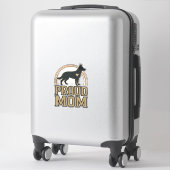 Sticker Silhouette de chien de mère fière Design vectoriel (Sur valise)