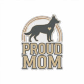 Sticker Silhouette de chien de mère fière Design vectoriel (Devant)