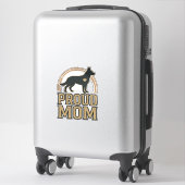 Sticker Silhouette de chien de mère fière Design vectoriel (Sur valise)