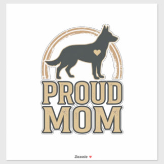 Sticker Silhouette de chien de mère fière Design vectoriel