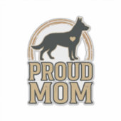 Sticker Silhouette de chien de mère fière Design vectoriel (Devant)