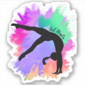 Sticker Silhouette de gymnaste (Devant)