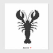 Sticker Silhouette de homard (Feuille)