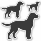 Sticker Silhouette de Labrador Retriever (Devant)