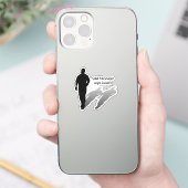 Sticker Silhouette de l'homme disparu (Téléphone)