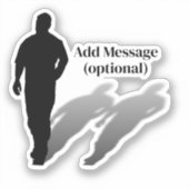 Sticker Silhouette de l'homme disparu (Recto)