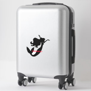 Sticker Silhouette de sirène noire Thunder_Cove