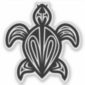 Sticker Silhouette de tortue de mer (Devant)