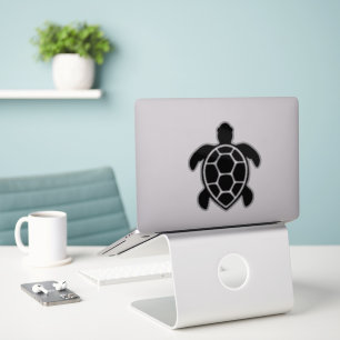 Sticker Silhouette de tortue de mer minimaliste
