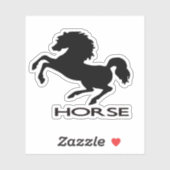 Sticker Silhouette des chevaux (Feuille)