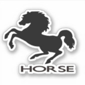 Sticker Silhouette des chevaux (Devant)