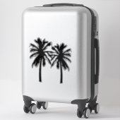 Sticker Silhouette des palmiers tropicaux (Sur valise)