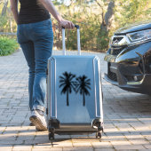 Sticker Silhouette des palmiers tropicaux (Valise Insitu)